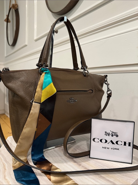 Coach Handbags - Coach Bag Prairie Brown Pebbled Leather Satchel